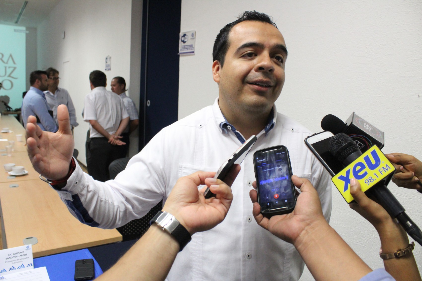 El presidente de la Junta Local de Conciliación y Arbitraje, Guillermo Benjamín Díaz Martínez