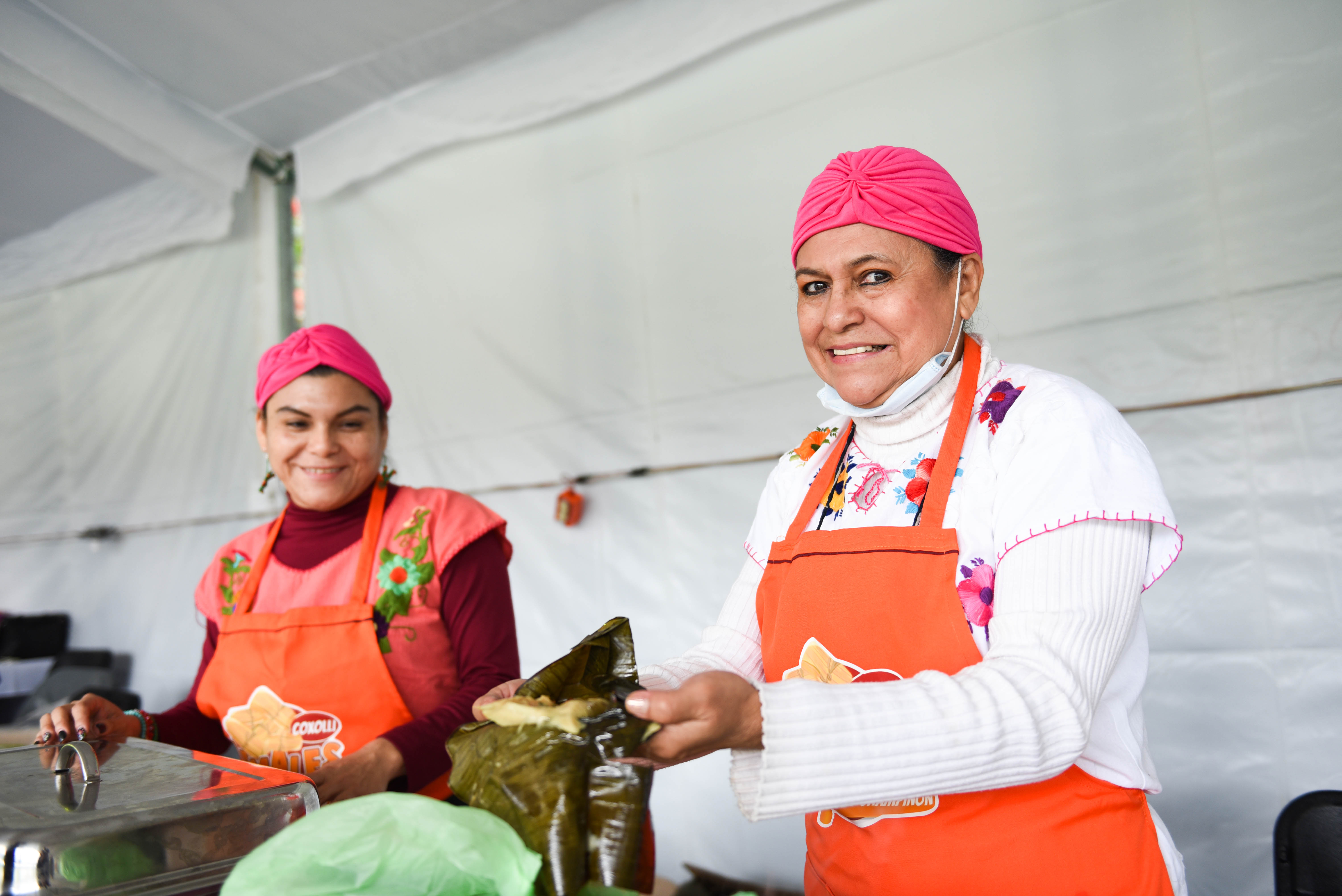 Feria del tamal, en el parque Benito Juárez