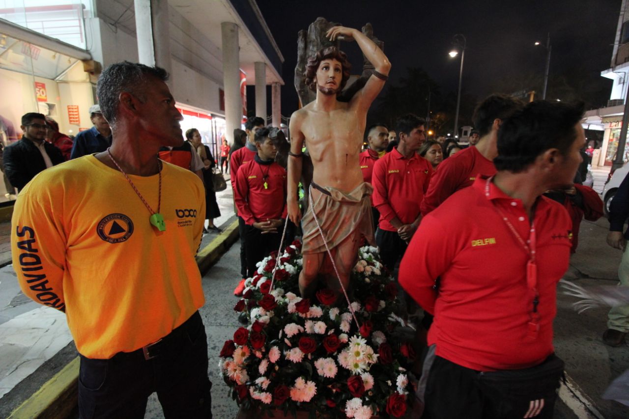 Piden a san Sebastián, patrono de Veracruz, por la paz de la ciudad y el estado