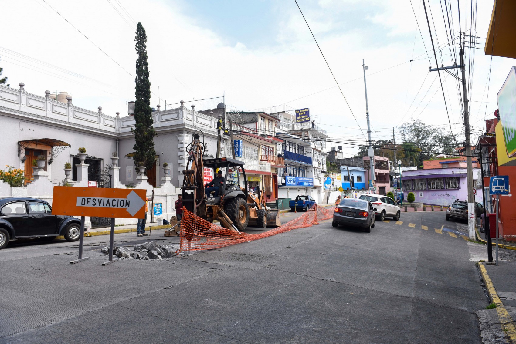 Inicia reparación de la calle Hidalgo