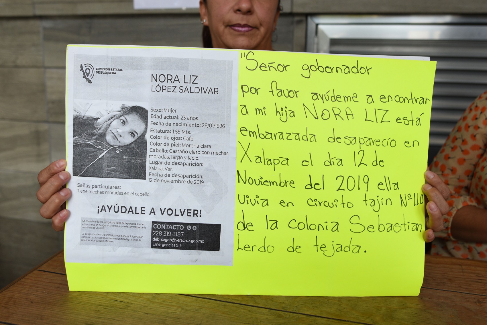 Nora Liz López está embarazada y sigue desaparecida desde hace 3 meses
