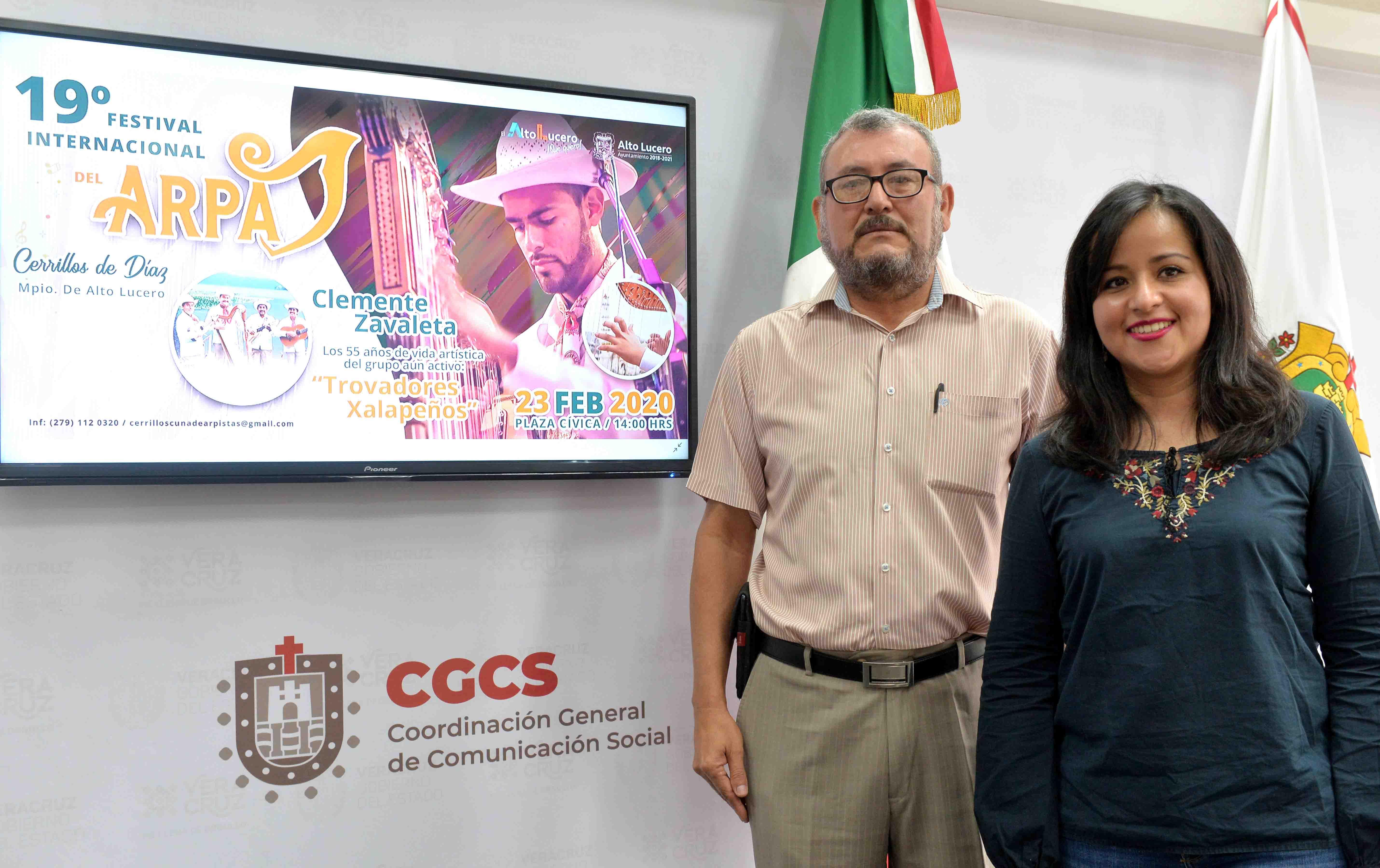 Festival Internacional del Arpa en  Cerrillos de Díaz, Alto Lucero, este 23 de febrero