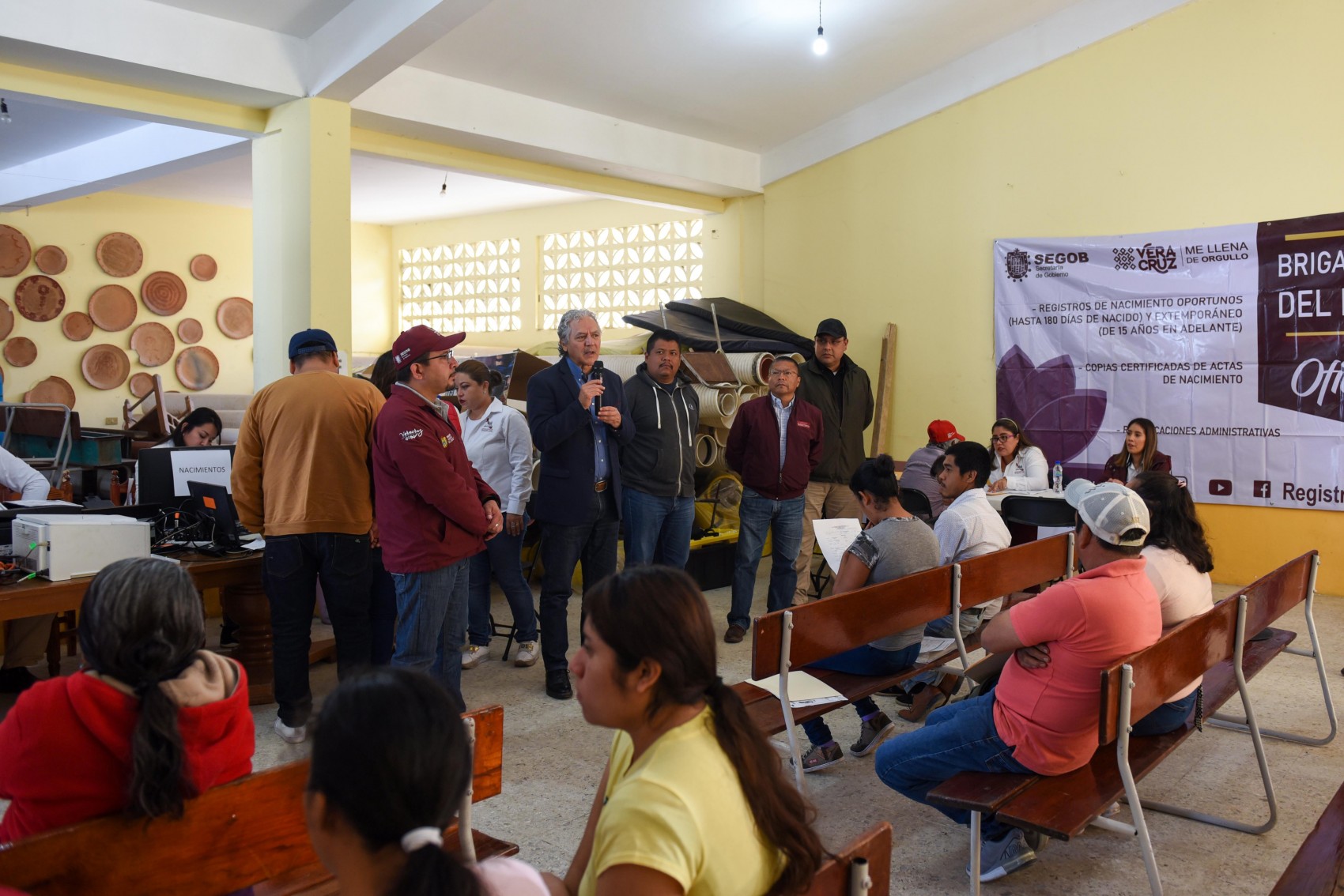Brigada itinerante del Registro Civil  en la congregación Chiltoyac