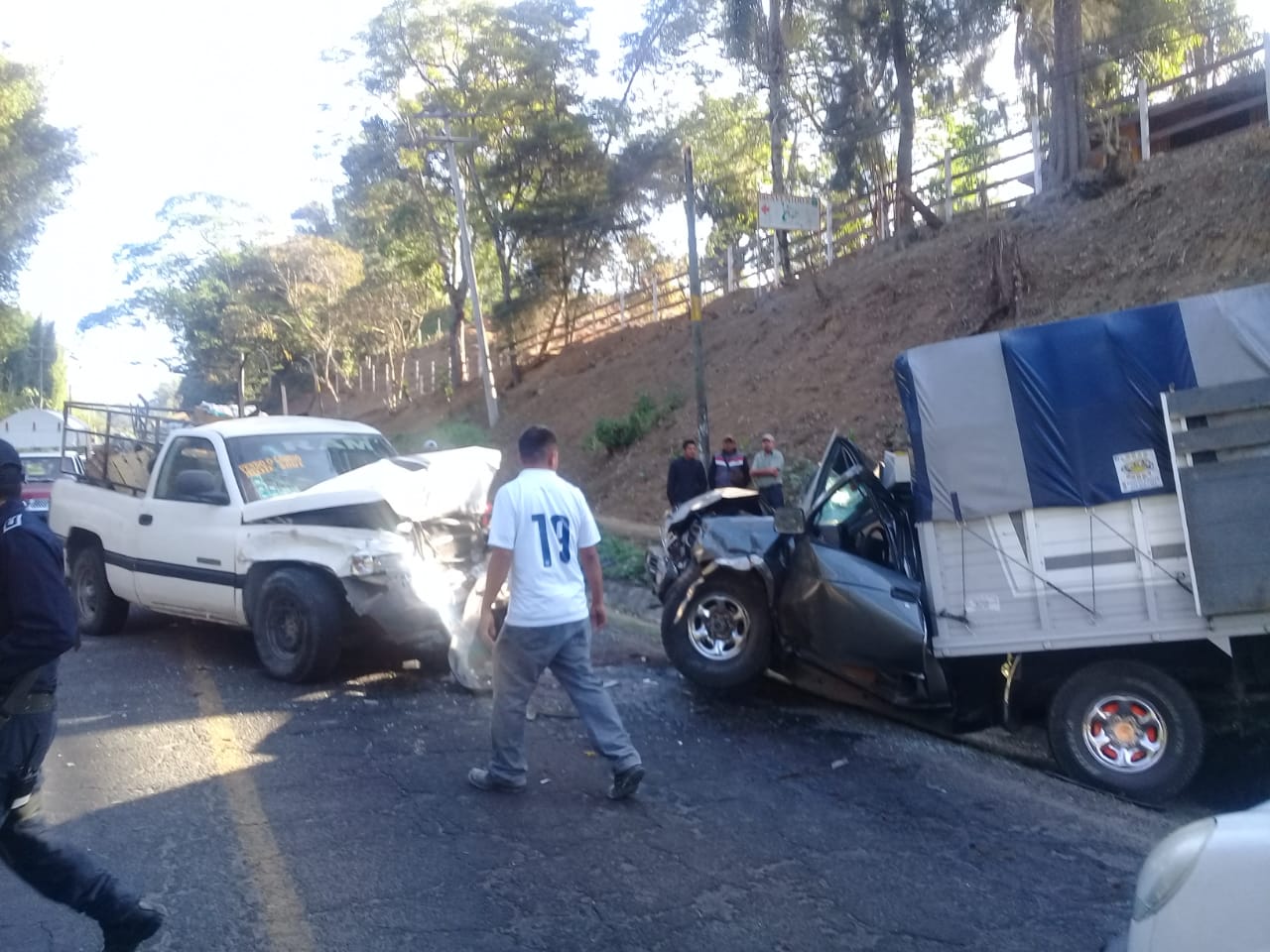Ocho lesionados deja accidente  en la carretera Huatusco-Xalapa