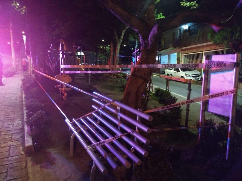 Xico cierra el parque  independencia y espacios públicos