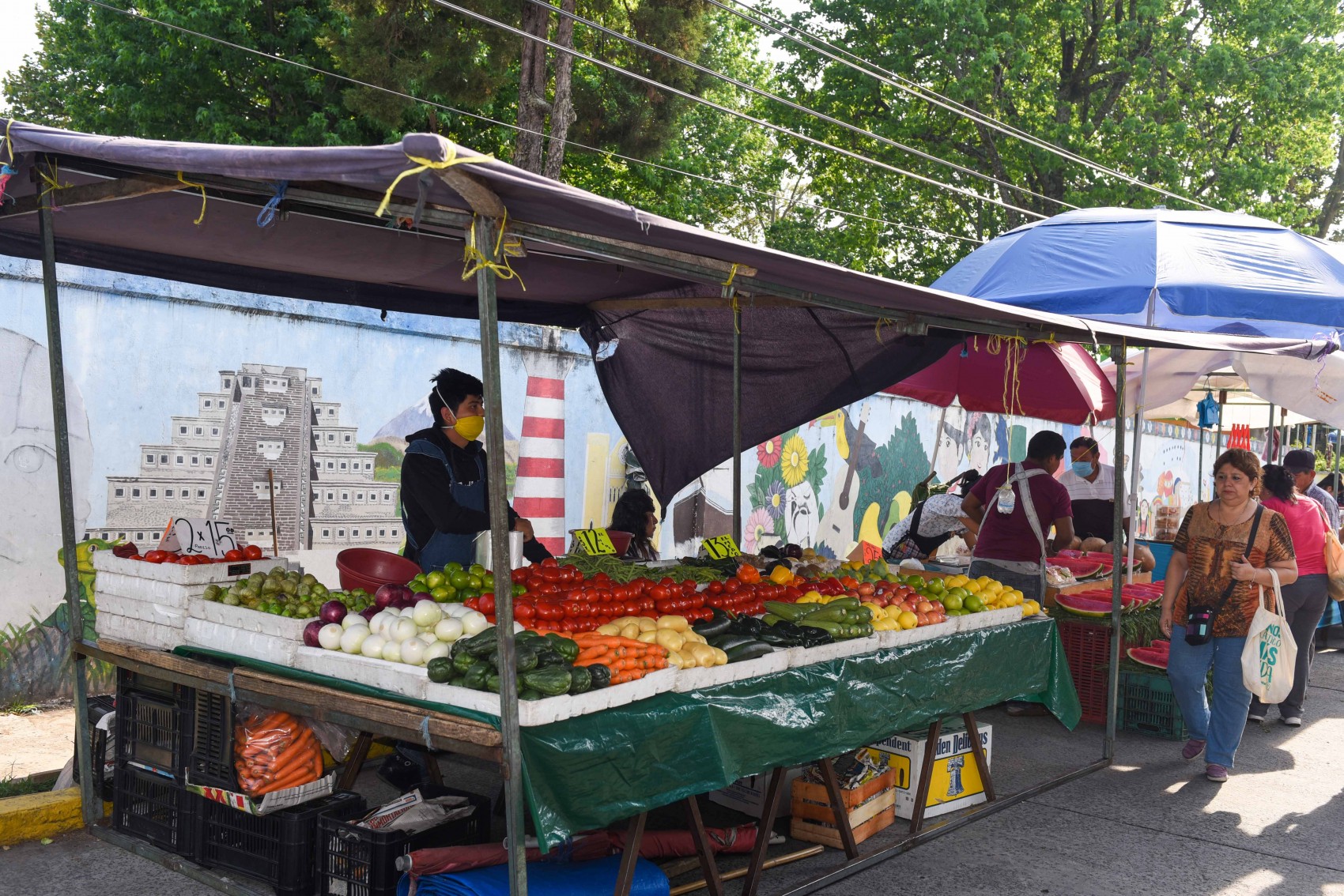 Operativo de supervisión en tianguis de la calle Toluca