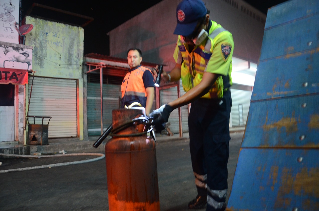 Se registra conato de incendio en el mercado Malibrán