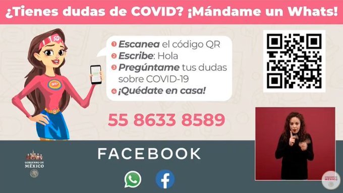 Ahora podrás chatear con Susana Dustancia en WhatsApp sobre Covid-19