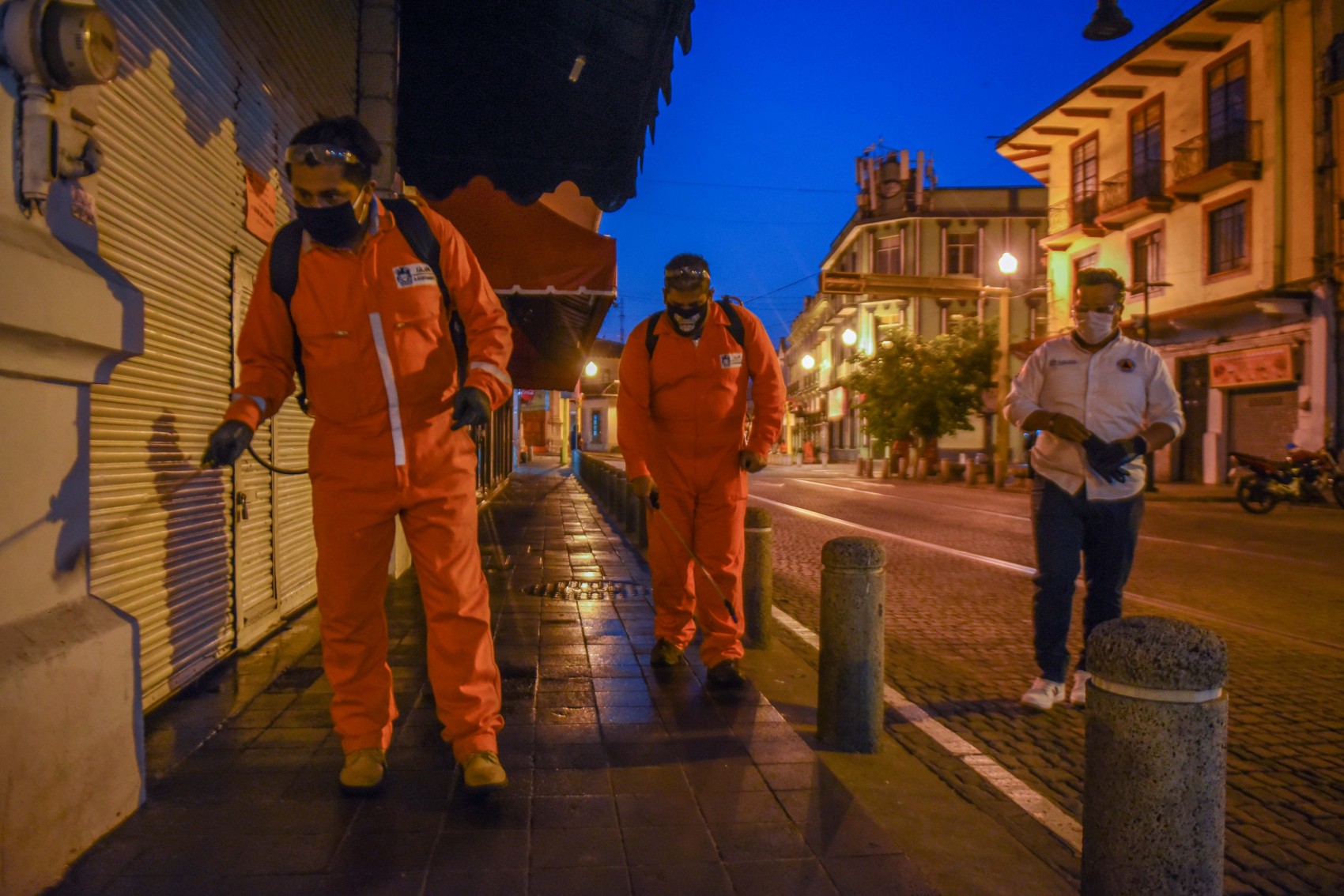 Realiza Protección Civil jornada de  sanitización en espacios públicos