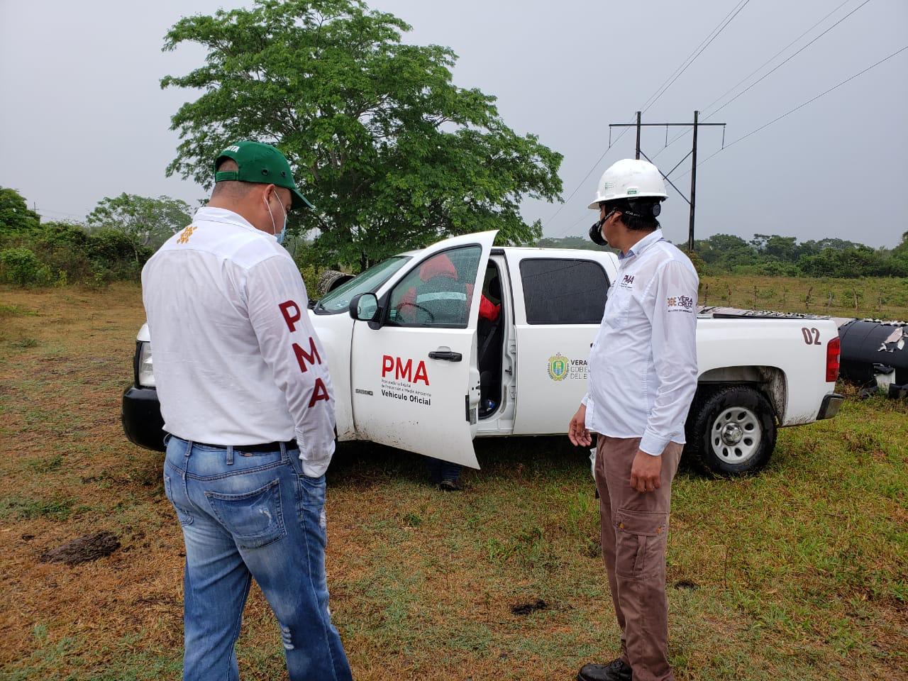 PMA y CAEV reparan fugas en el acueducto de la presa Yuribia