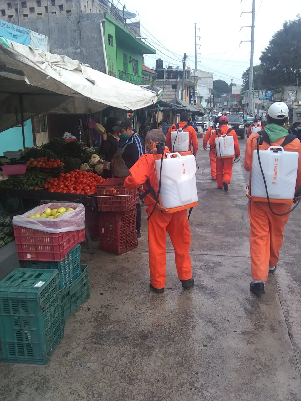 Continúa sanitización de tianguis  y espacios públicos
