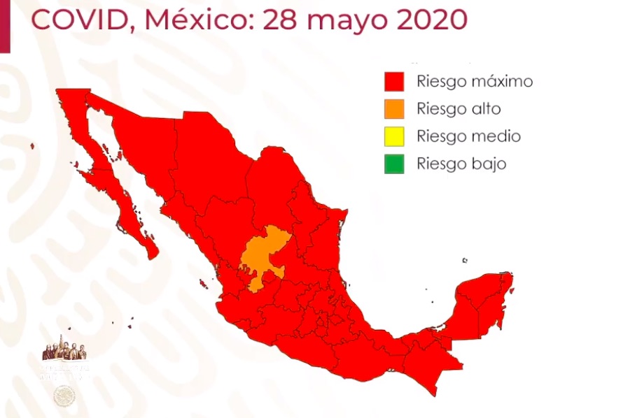 Veracruz, en riesgo máximo de contagio de Covid-19