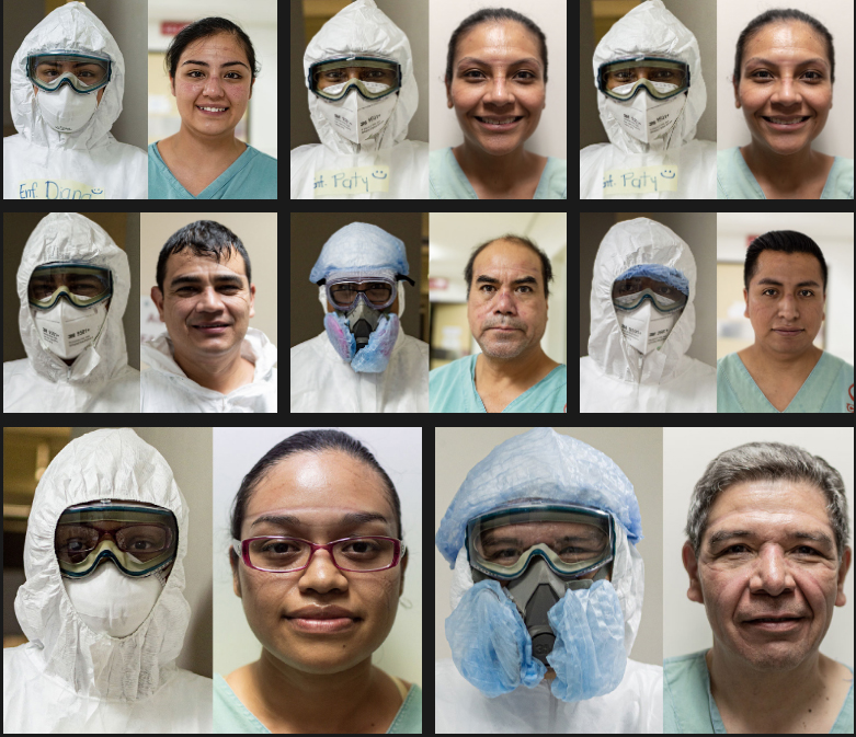 Una mirada al personal médico del CAE, hospital de Covid-19 en Xalapa