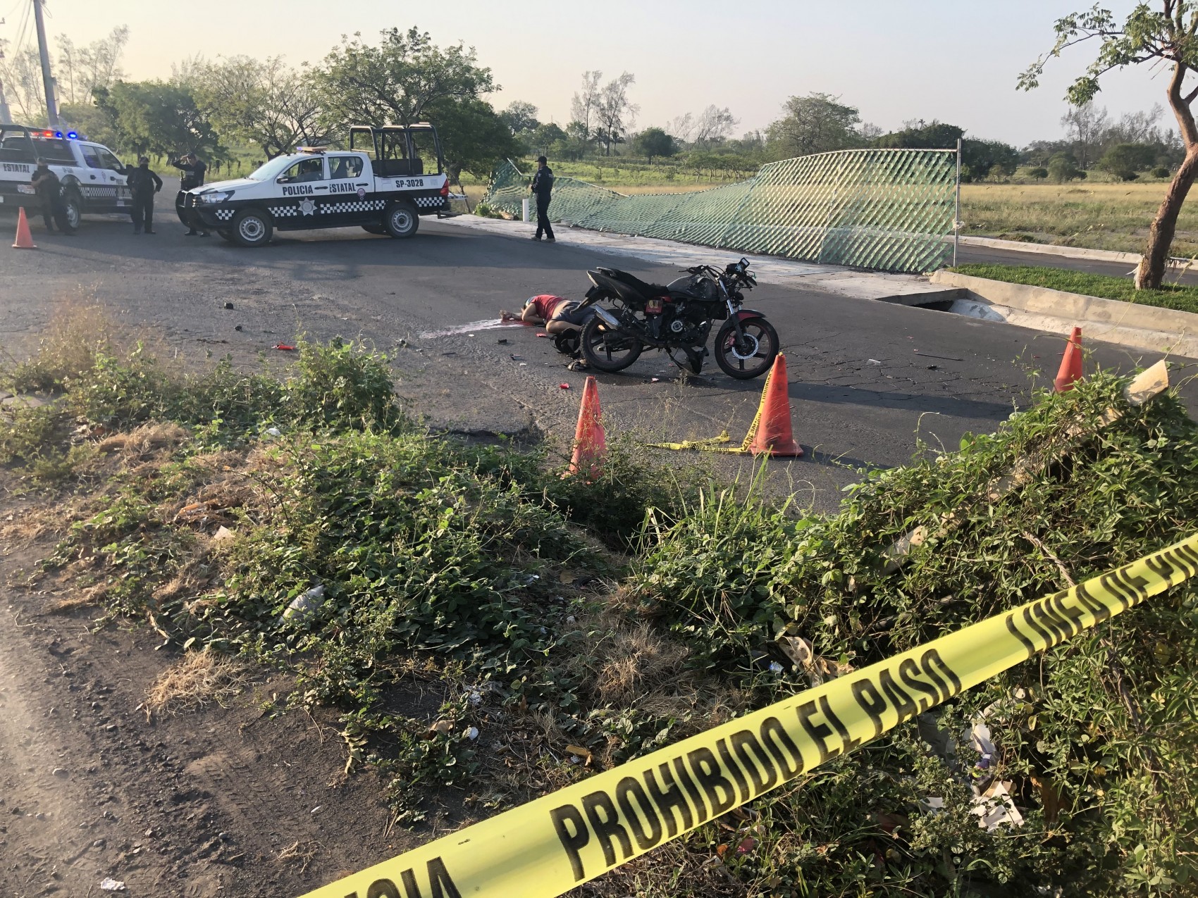 Motociclista pierde la vida al impactarse  contra camión urbano en Veracruz puerto