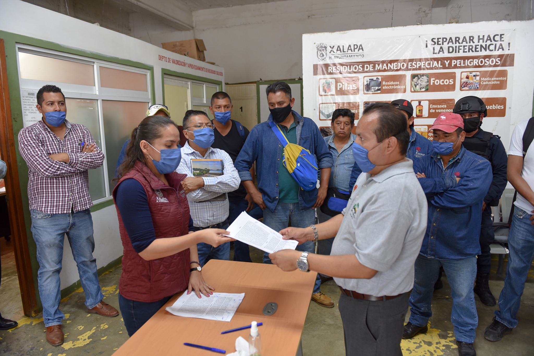Tras mesa de trabajo, se restablece servicio de recolección de desechos