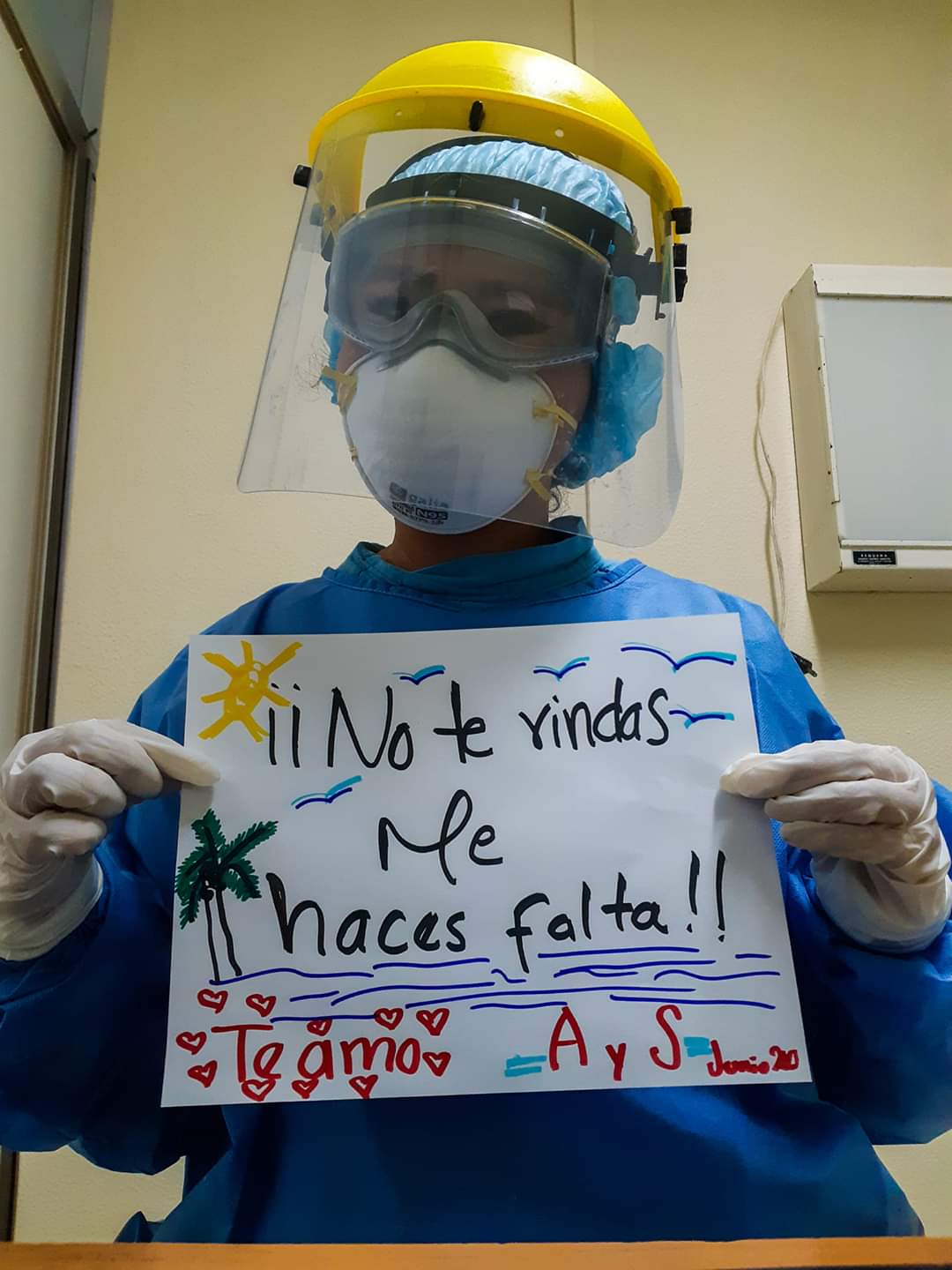 No te rindas, me haces falta: El mensaje a un enfermero contagiado de Covid-19