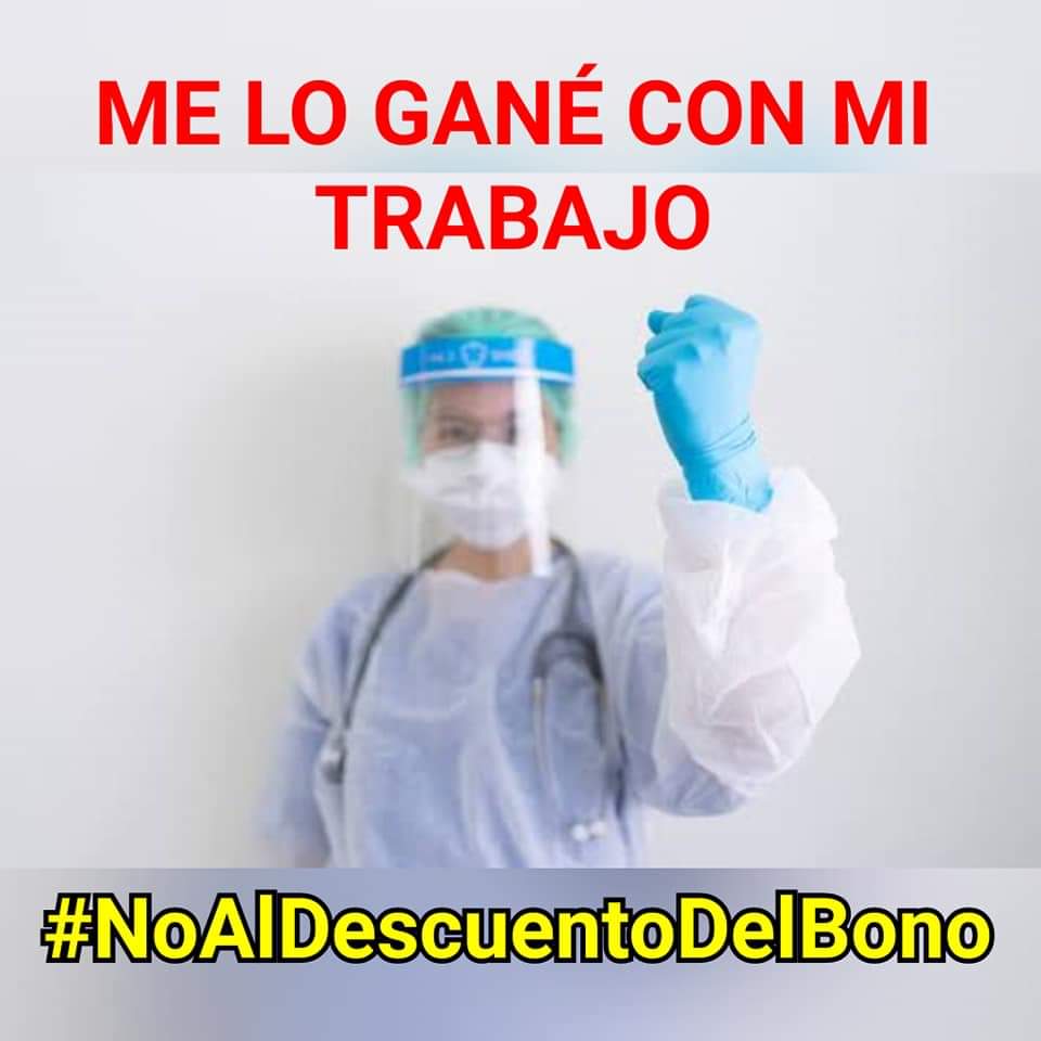 Personal de Hospital del IMSS se inconforma por descuento en el Bono COVID