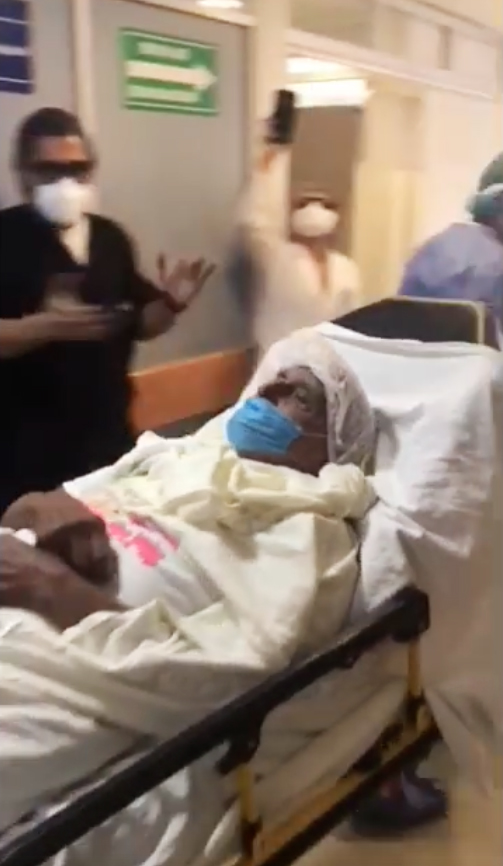 Ignacio de 100 años vence el Covid en Veracruz