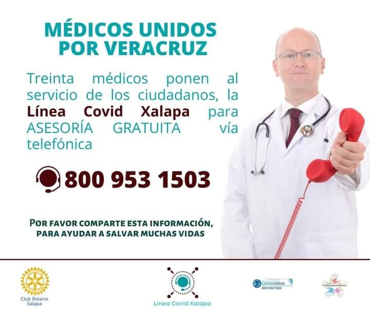 Médicos se unen para hacer Línea Covid-Xalapa