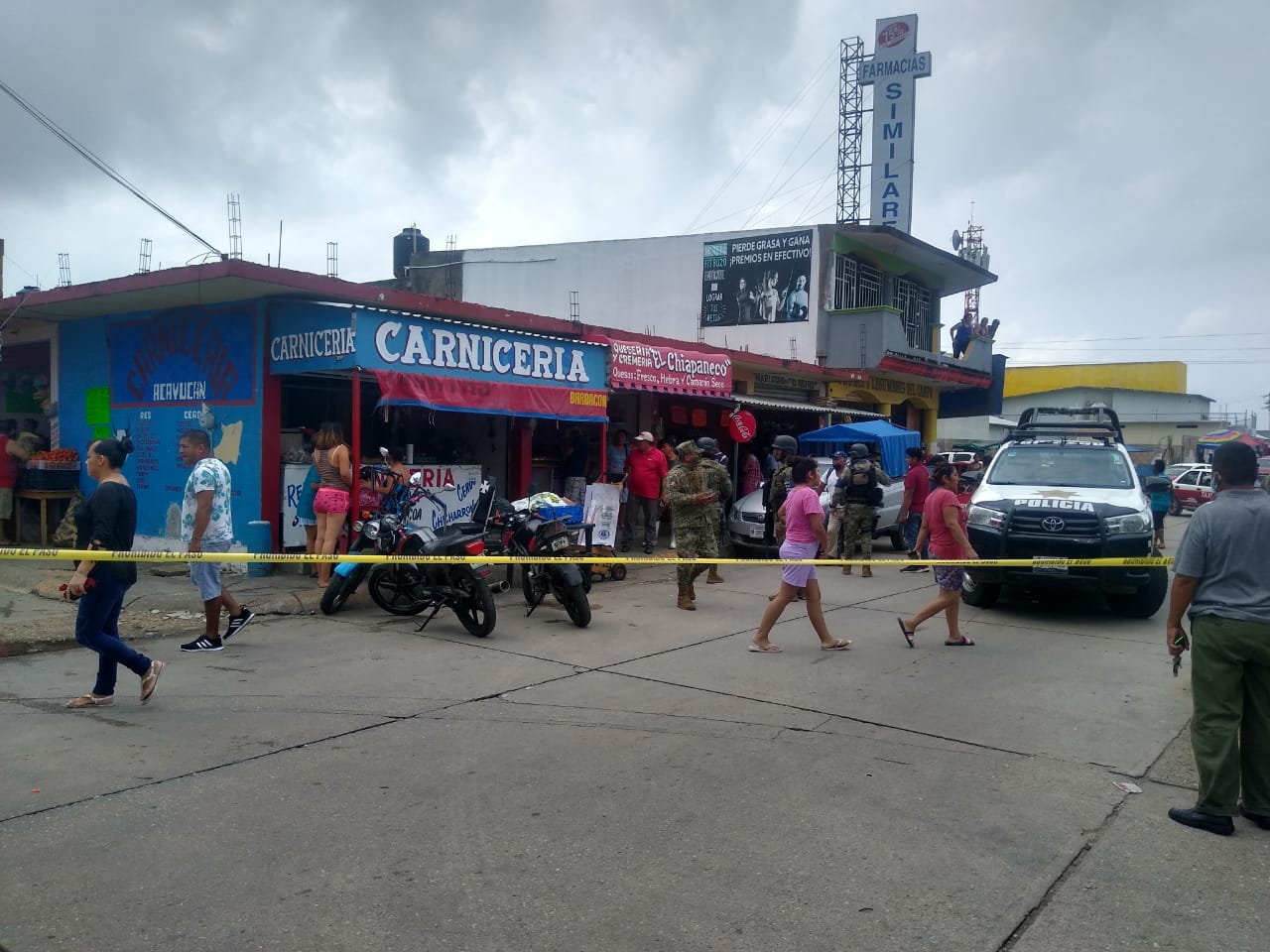 Comerciante asesinado a balazos en su carnicería de Coatzacoalcos