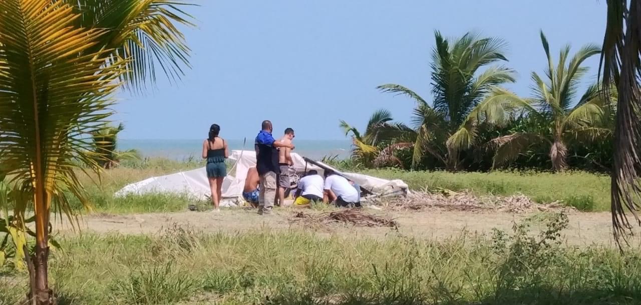 Cae aeronave en Tecolutla, hay un muerto y un lesionado