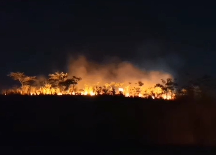 Incendio de pastizal en fraccionamiento de la ciudad de Veracruz