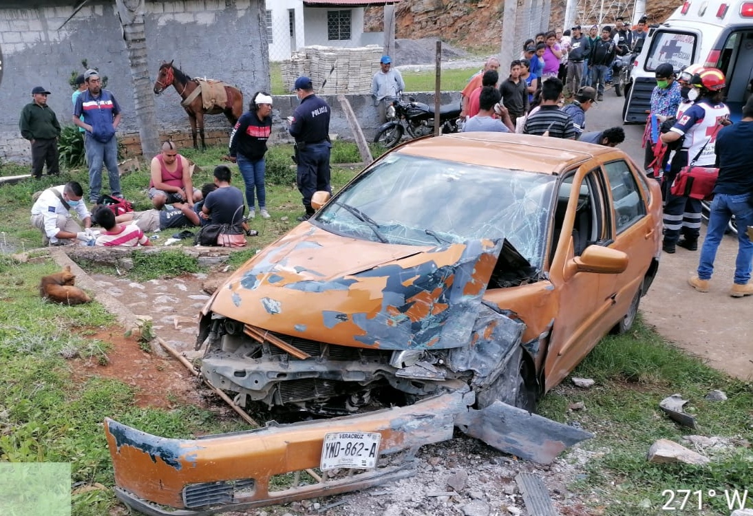 Accidente en Nogales deja 5  lesionados, entre ellos dos menores