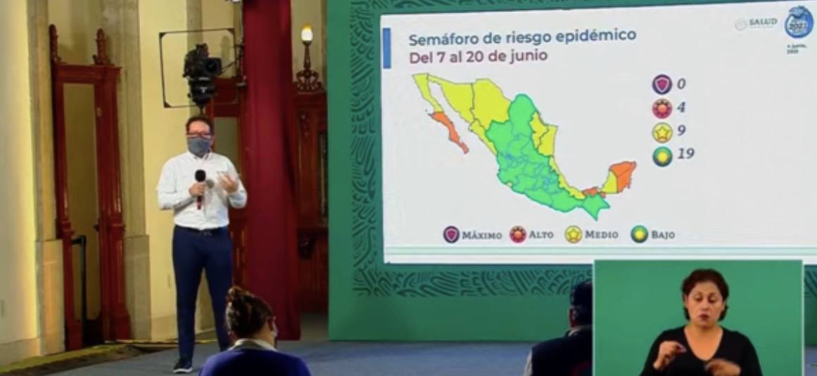 En aumento casos de Covid-19, Veracruz  regresa a color amarillo del semáforo
