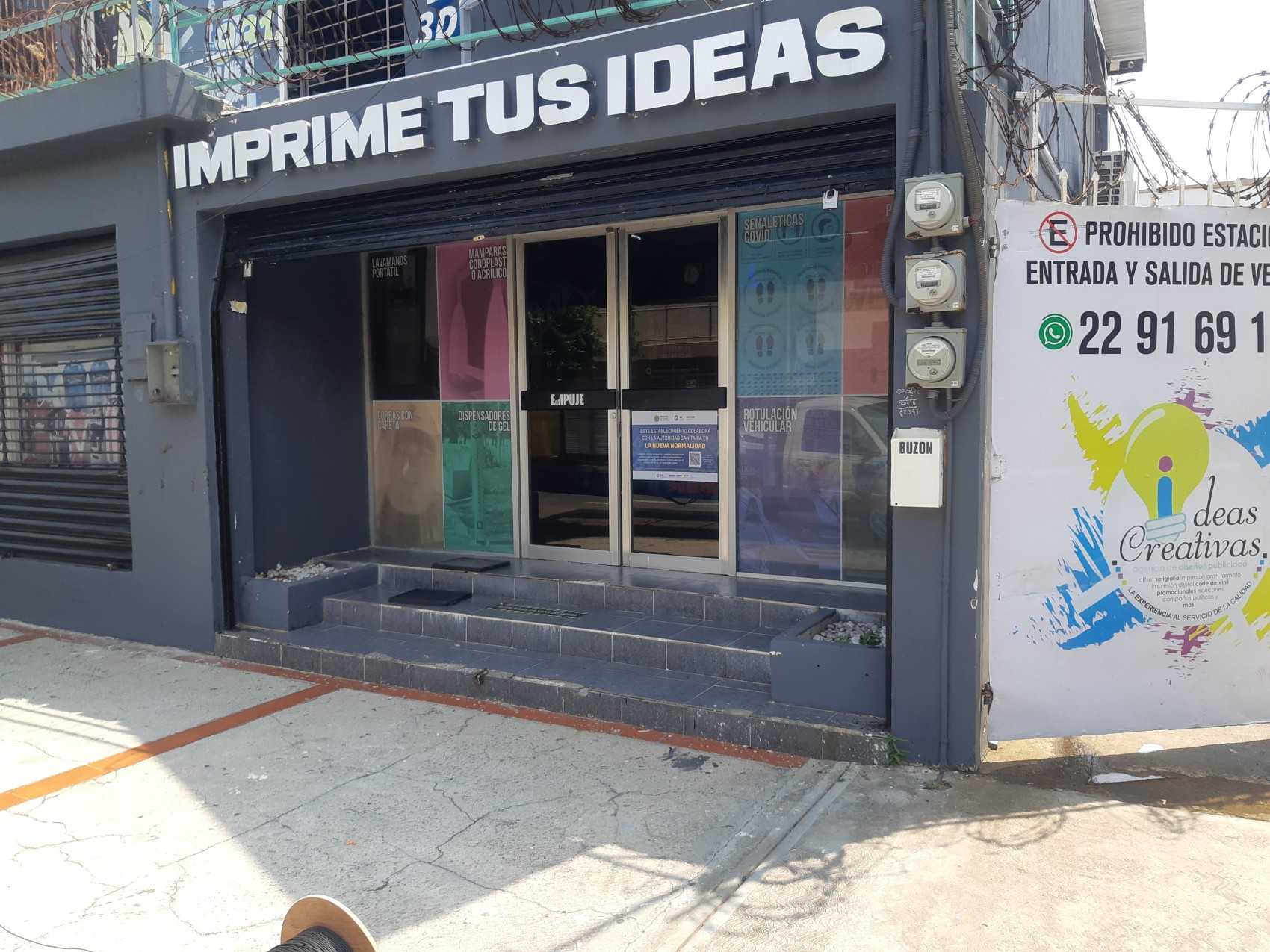 Roban imprenta de publicidad electoral, le dejan recado con la palabra: