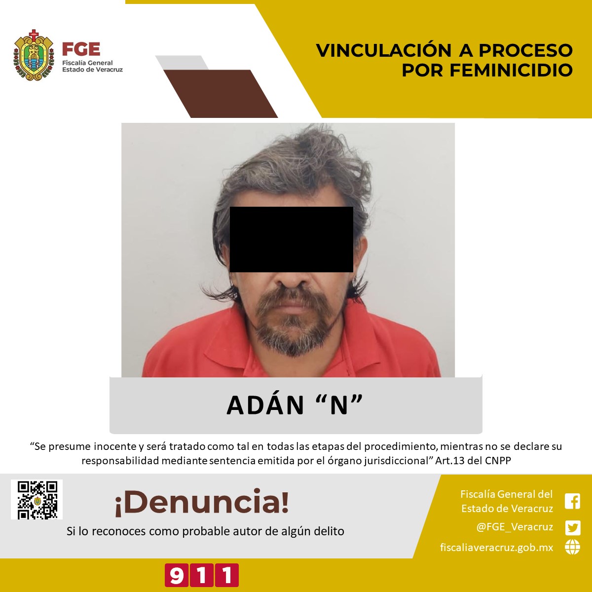 Presunto feminicida de Itzel en Nanchital es vinculado a proceso