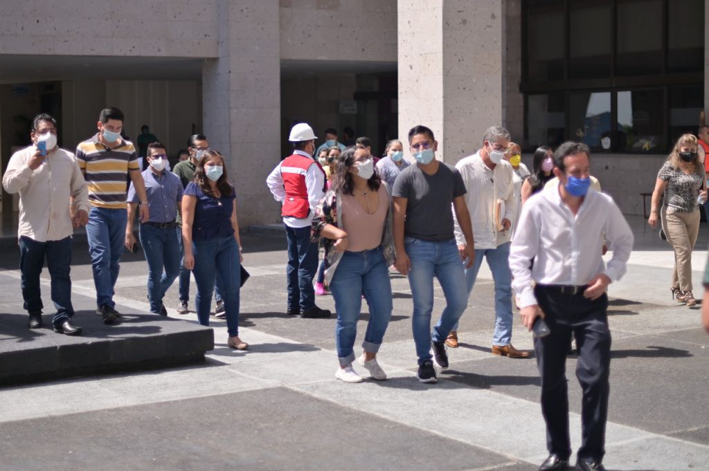Se suma Congreso de Veracruz al primer Simulacro Nacional de Sismo 2023