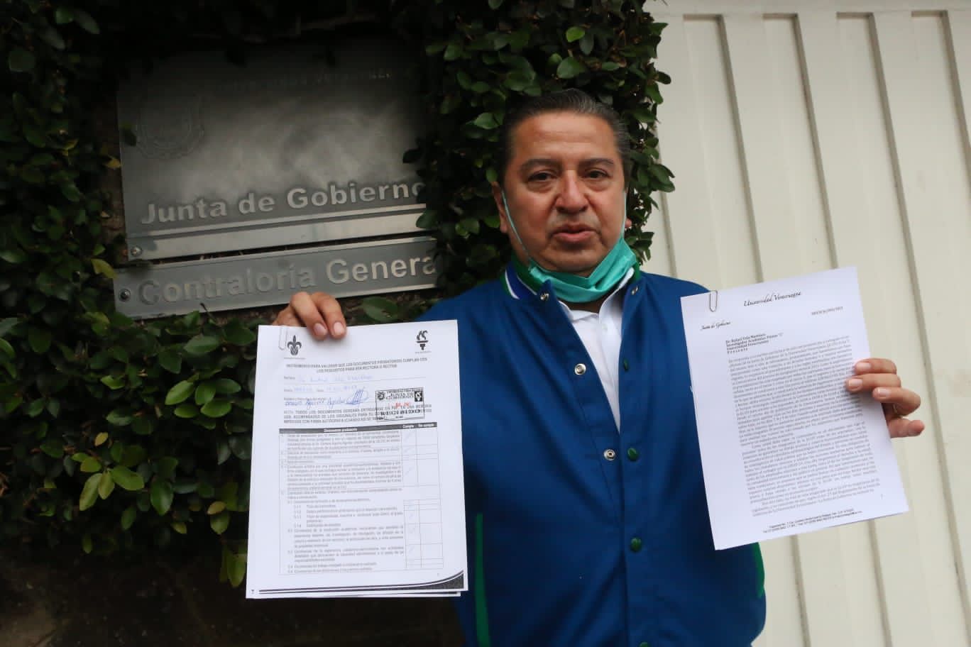 Tras negativa, Rafael Vela logra registro para Rectoría de la UV