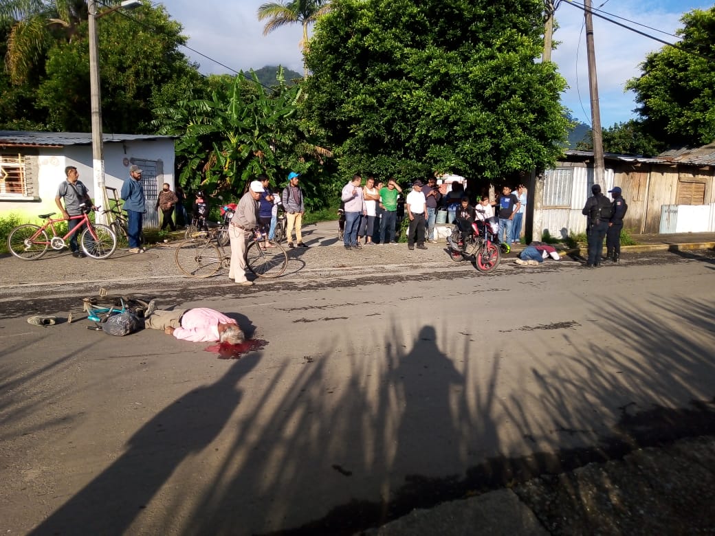 Adulto mayor muere tras ser atropellado  por motociclista en Rafael Delgado