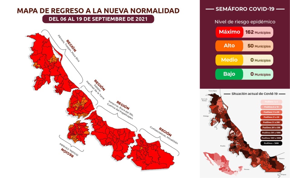 Veracruz, quinto lugar en fallecidos por covid-19