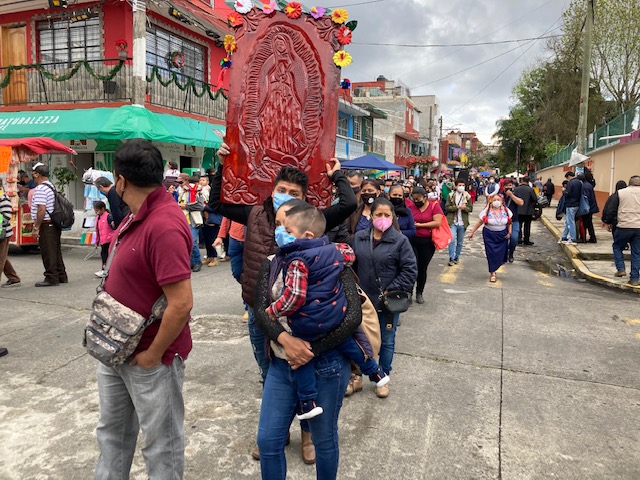 Obligatorio uso de cubrebocas en las fiestas de la Virgen de Guadalupe en El Dique