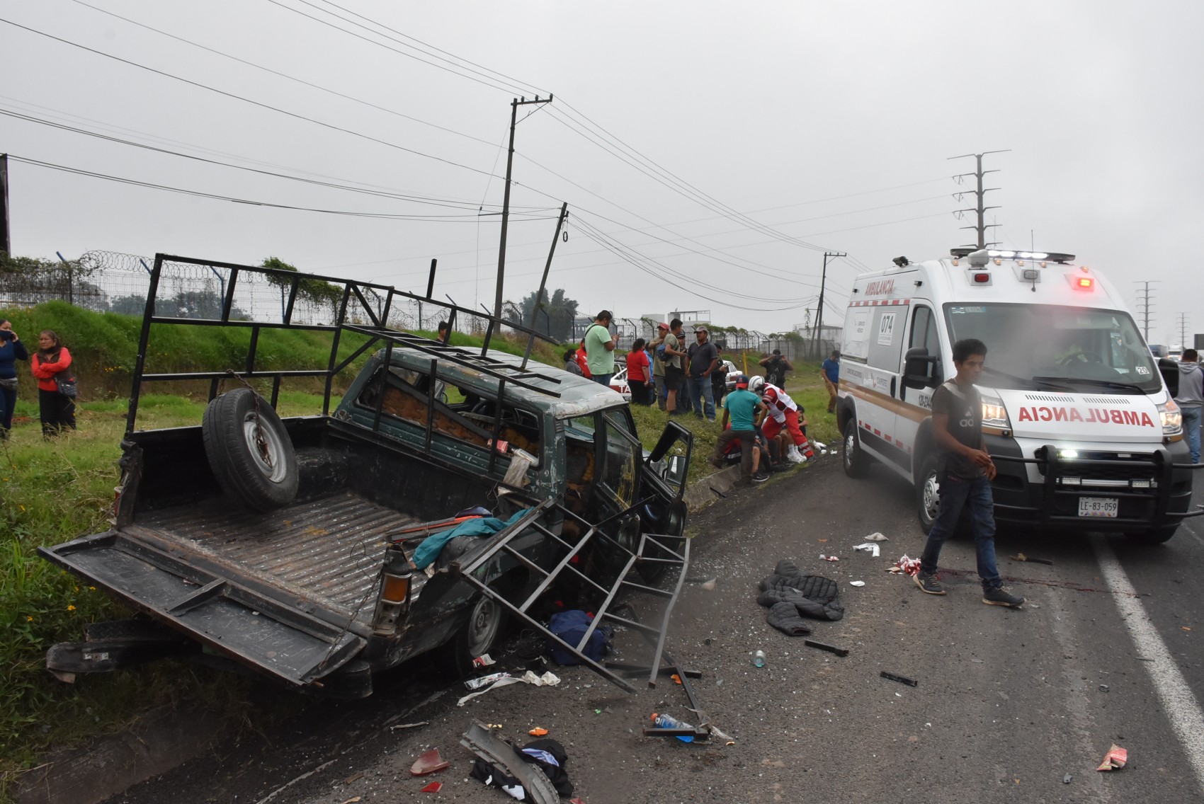 Siete lesionados deja accidente por alcance en la autopista Orizaba-Puebla