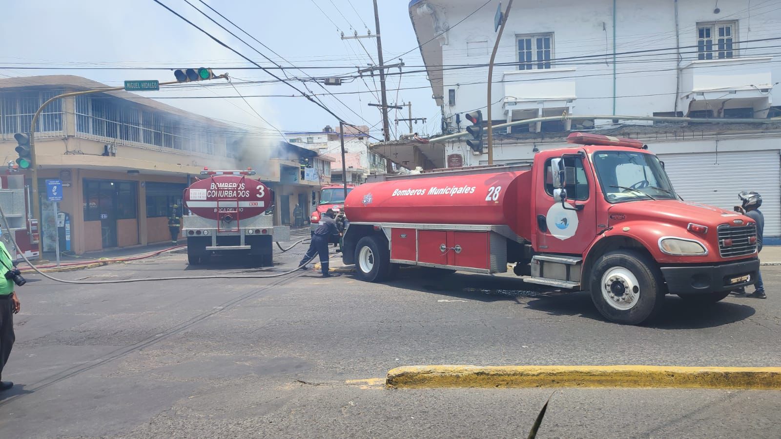 Se controla incendio en local comercial del centro de la ciudad: PC de Veracruz