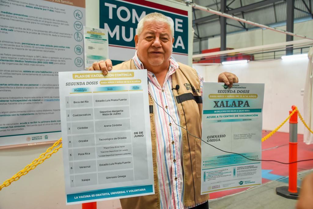 Este lunes se aplica segunda dosis contra COVID-19 a niños de 12 a 14 años de siete municipios