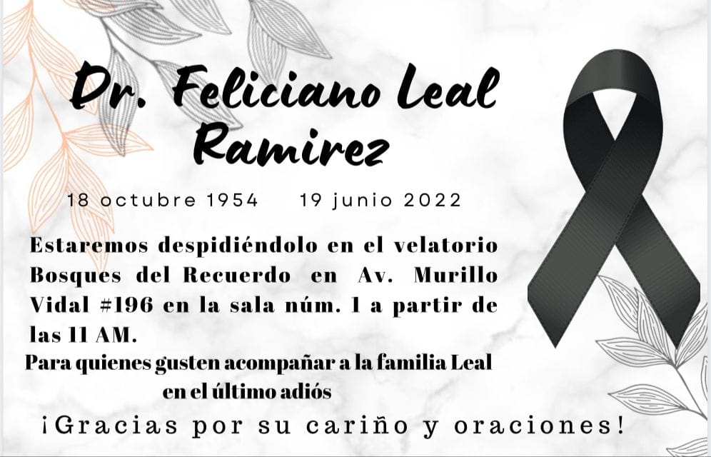 Muere Feliciano Leal, consejero estatal y nacional de Movimiento Ciudadano