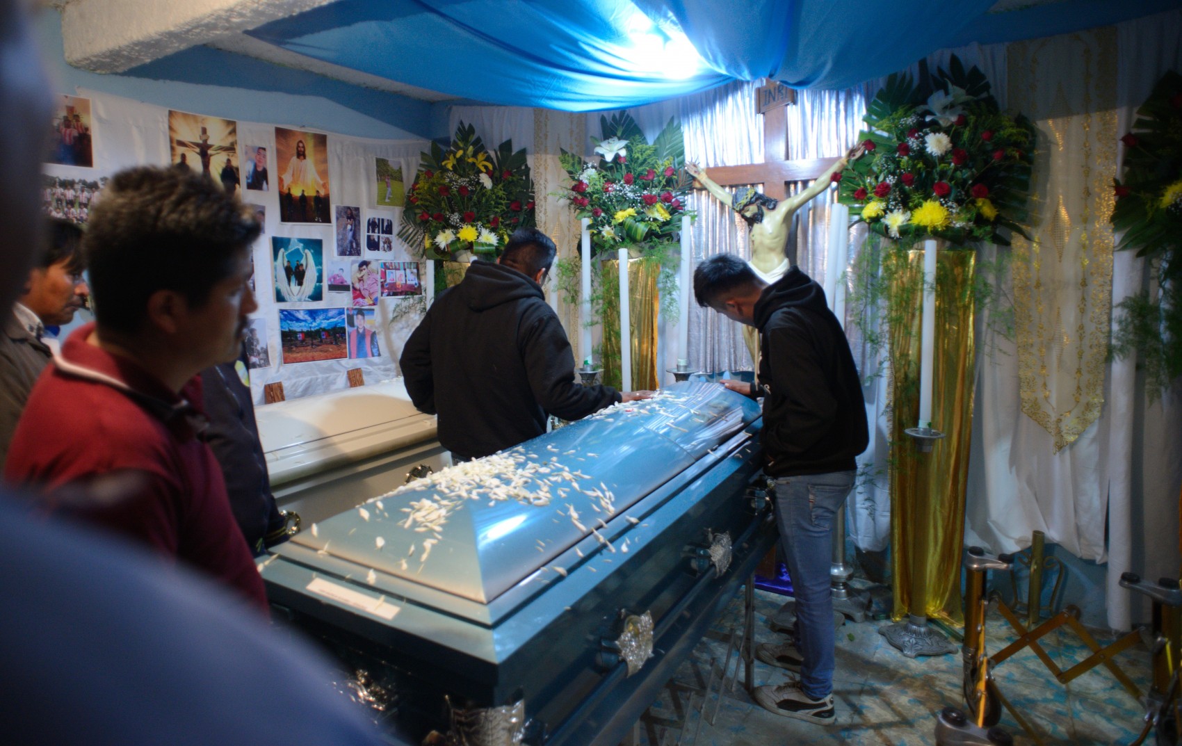 Llegan a Naolinco los cuerpos de Yovani, Misael y Yair fallecidos en un tráiler en Texas