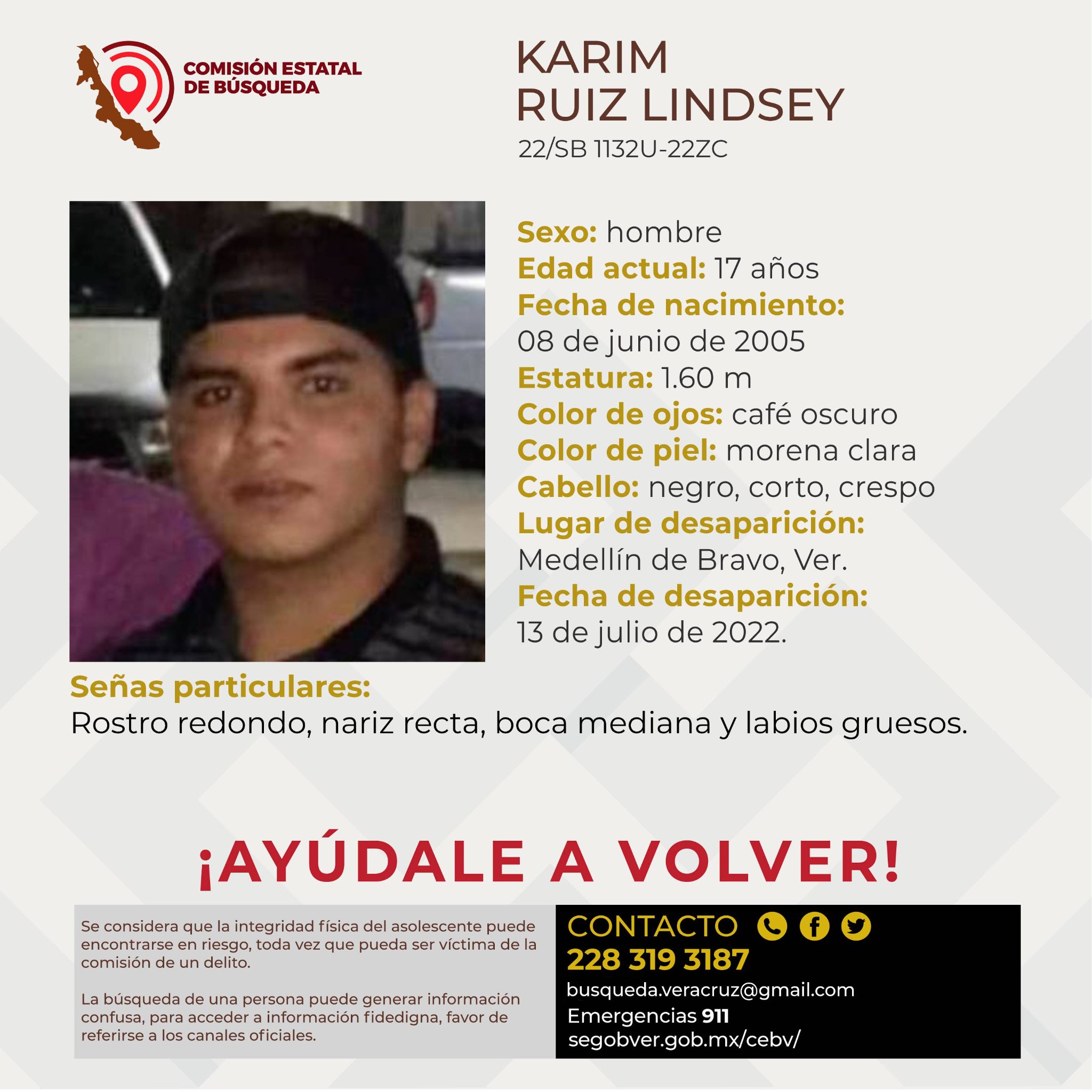 CEB reporta la desaparición de dos adolescentes en Veracruz y Medellín de Bravo