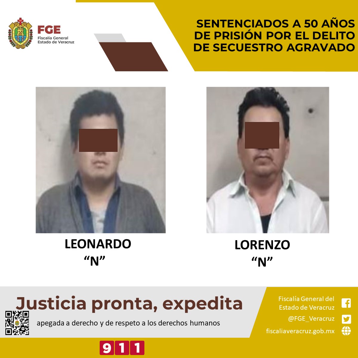 Sentencian a 50 años a dos secuestradores