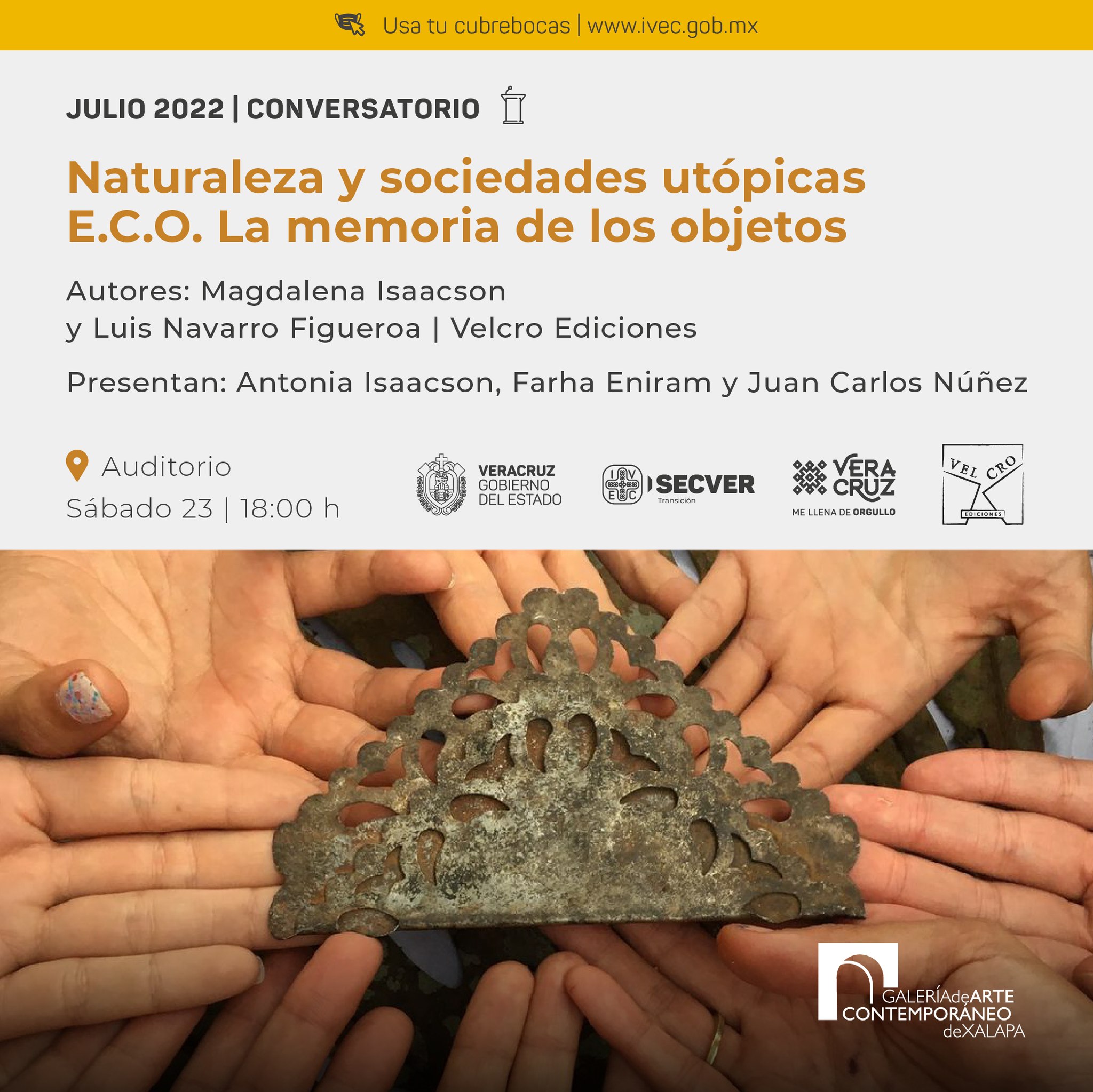 Invita IVEC al conversatorio Naturaleza y sociedades utópicas