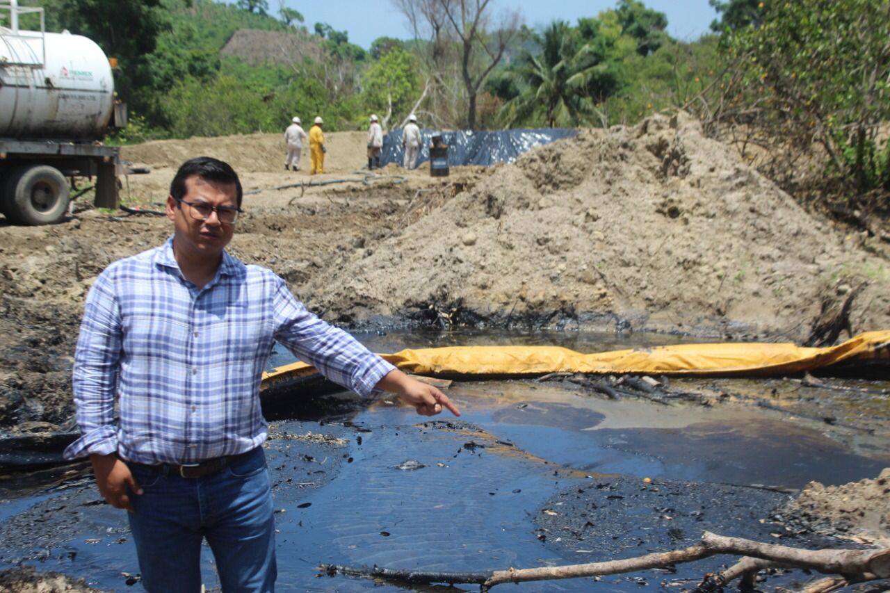 Piden indemnizar a productores de Papantla afectador por fuga registrada en pozo de Pemex