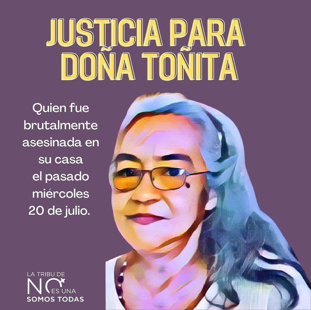Toñita tenía 71 años y murió golpeada en Veracruz; oran y exigen justicia