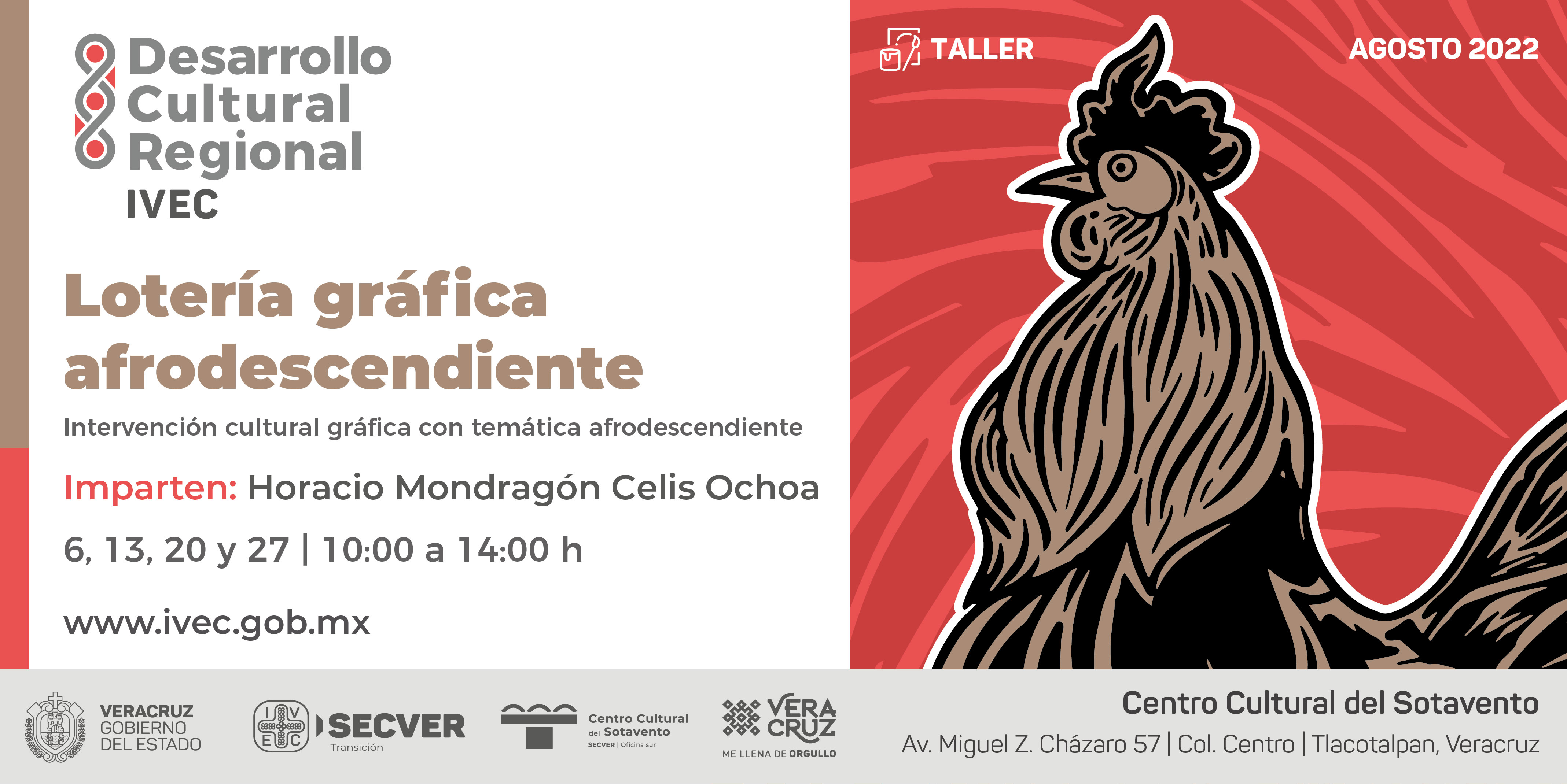 Taller sobre lotería gráfica afrodescendiente en el Centro Cultural del Sotavento