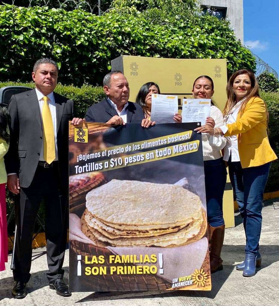 PRD propone subsidiar la tortilla a 38 millones de mexicanos