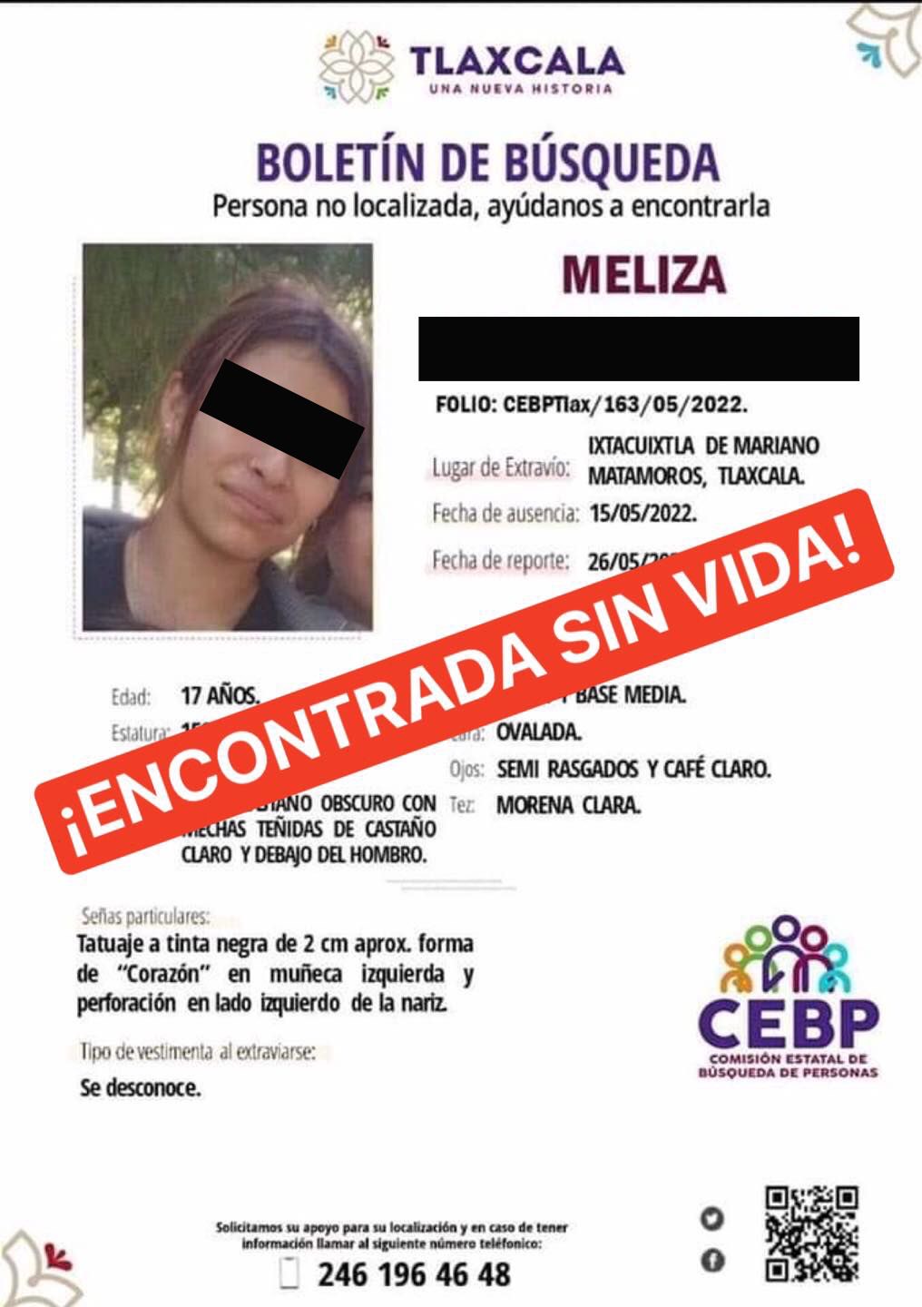 Greek N suma un feminicidio más, el caso de Meliza desaparecida en Tlaxcala