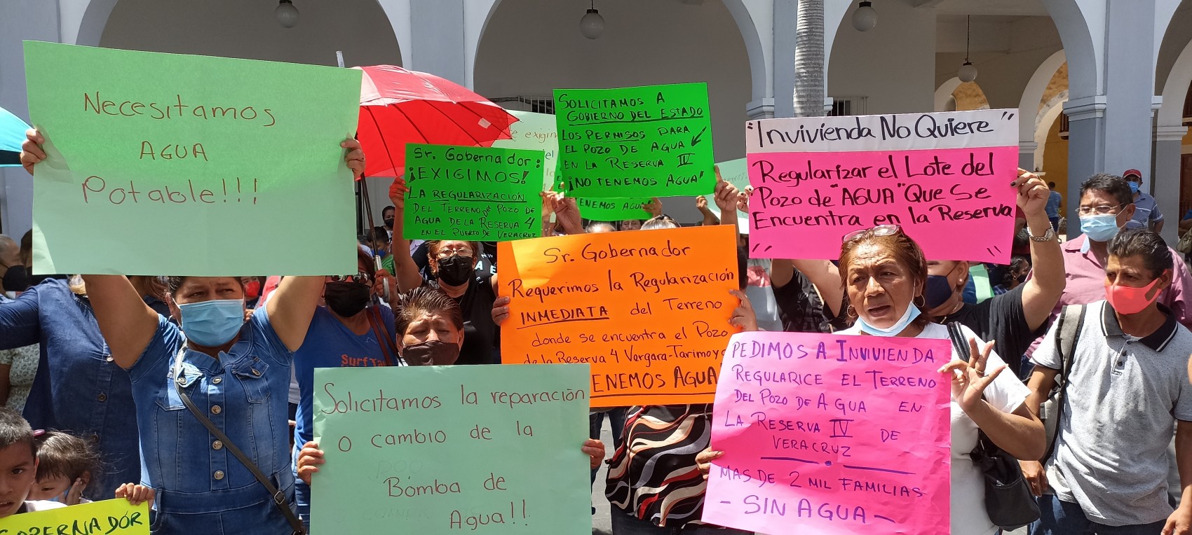 Antorchistas exigen al gobernador regularizar terreno del pozo de Reserva 4 de Veracruz