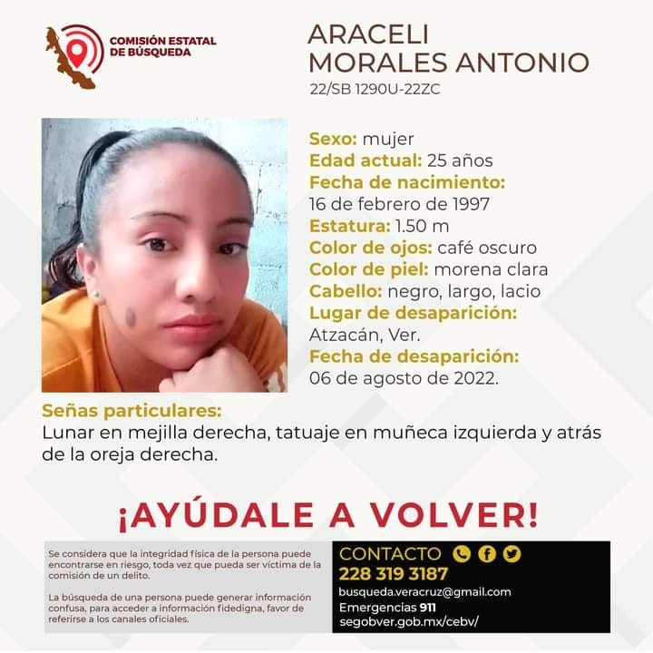 Localizan sin vida y con huellas de violencia a joven privada de la libertad en Atzacan